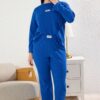 Trendyol Curve Saks Waffle Label Detailed Knitted Pajama Set