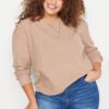 Trendyol Curve Stone Crew Neck Thessaloniki Thin Knitted Sweatshirt