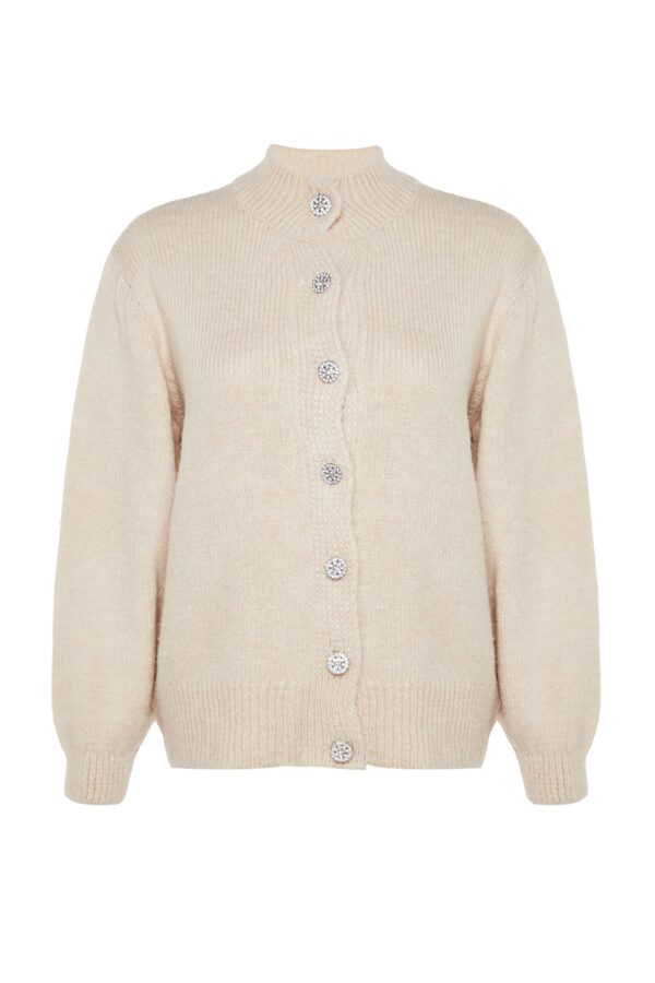 Trendyol Curve Stone gomb zárása Cardigan