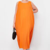 Trendyol Curve Tile Crew Neck Long Woven Dress