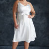 Trendyol Curve White High Bow Woven Bridal/Nikah/Wedding Stylish Skirt