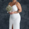 Trendyol Curve White High Waist Woven Bridal Pencil Skirt
