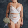Trendyol Curve White Underwire Bridal Underwear Set