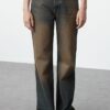 Trendyol Dark Blue Pale Effect Vintage High Waist Wide Leg Jeans