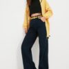 Trendyol Dark Blue Wide Jeans - Nők