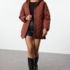 Trendyol Dark Brown Regular Coat