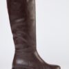 Trendyol Dark Brown Thick-Soled Zippered Women's Boots