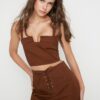 Trendyol Design Brown Strap Blouse
