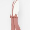 Trendyol Dried Rose Stripe Detailed Cardigan-Pants Knitwear Set