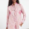 Trendyol Dusty Rose Patterned Ruffle Woven Shirt