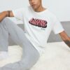 Trendyol Ecru 100% Cotton Regular Fit Printed Knitted Pajama Set