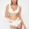 Trendyol Ecru Cut Out/Windowed High Waist Regular Bikini Bottom