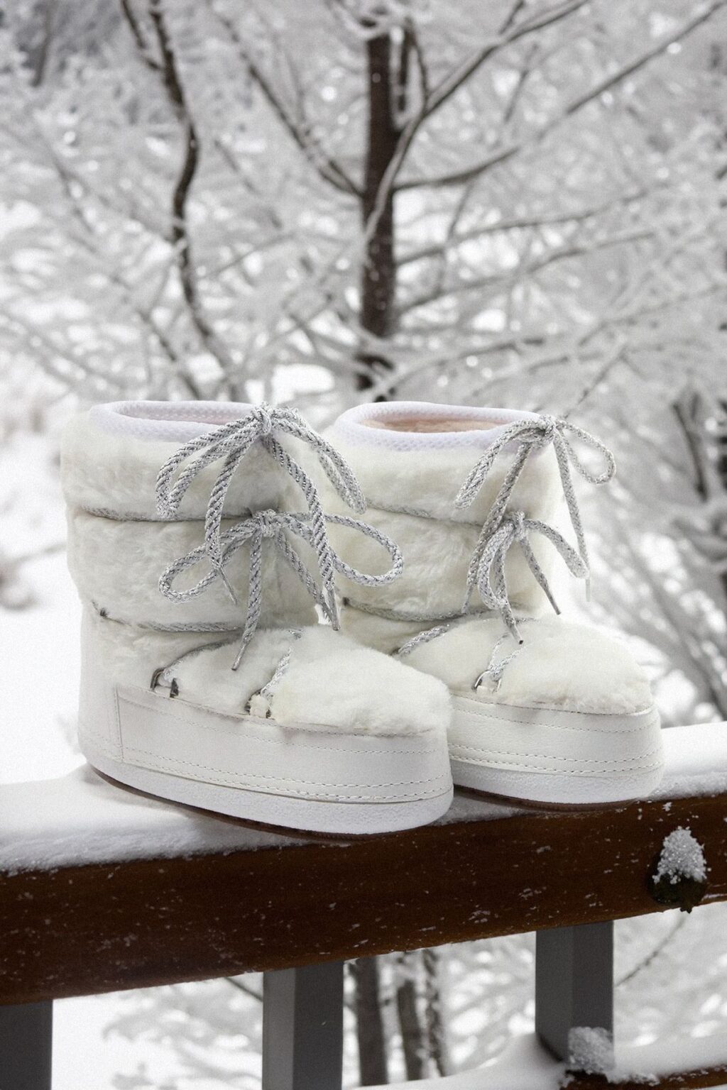 Trendyol Ecru Für Laced Plush Women's Snow Boots