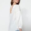 Trendyol Ecru Halterneck Woven Shirt