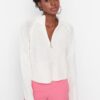 Trendyol Ecru High Collar Knitwear Sweater