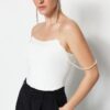 Trendyol Ecru Lined Weave Body With Accessories And Snap fastener