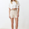 Trendyol Ecru Mom High Waist Denim Shorts