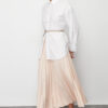 Trendyol Ecru Pleated Woven Skirt