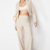 Trendyol Ecru Premium Wide Leg/Wide Leg Woven Trousers