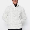 Trendyol Ecru Regular Fit Buttoned Turtleneck Nope Knitwear Sweater