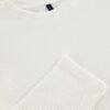 Trendyol Ecru Regular/Normal Cut Long Sleeve Basic Textured 100% Cotton T-Shirt