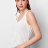 Trendyol Ecru Relaxed/Comfortable Fit Pool Neck Back Detailed Knitted Blouse