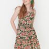 Trendyol Ecru Rope Strap Woven Dress