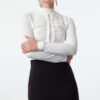 Trendyol Ecru Ruffle Detailed Knitted Bodysuit