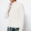 Trendyol Ecru Slim Fit Wool Turtleneck Raglan Sleeve Basic Knitwear Sweater