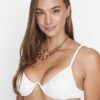 Trendyol Ecru texturált bikini felső