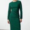Trendyol Emerald Green Bodycon Midi Woven Dress