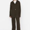 Trendyol Emerald Green Collar Detailed Cardigan-Pants Knitwear Suit