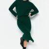 Trendyol Emerald Green Soft Textured Knitwear Bottom-Top Set