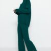 Trendyol Emerald Green Wide Pattern Knitwear Bottom-Top Set