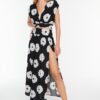Trendyol Floral Patterned Woven Top and Bottom Set with slits