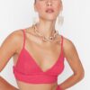 Trendyol Fuchsia Knitted Bustier