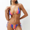 Trendyol Gradient Patterned Triangle Bikini Brazilian Bikini Set