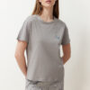 Trendyol Gray 100% Cotton Rabbit Patterned Shorts Knitted Pajama Set