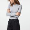 Trendyol Gray Crew Neck Slim/Fitting Knitted Bodysuit