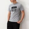 Trendyol Gray Regular Fit Summer Printed Pajama Set with Shorts