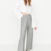 Trendyol Gray Soft Knitted Pants