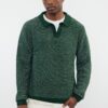 Trendyol Green Casual Regular Polo Neck Textured Knitwear Sweater