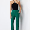 Trendyol Green Cigarette Ribbed Woven Trousers