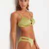 Trendyol Green Cut Out/Windowed Normal Leg Bikini Bottom