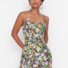 Trendyol Green Dress with Straps and a Belt