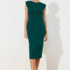Trendyol Green Fitted Midi Pencil Skirt Woven Dress