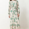 Trendyol Green Floral Belted Woven Dress