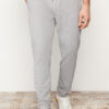 Trendyol Grey Jogger Fit Elastic Waist Tied Textured Knitted Casual Pants