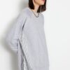 Trendyol Grey Oversize Woven Piece Knitted Tunic