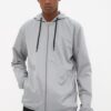 Trendyol Grey Regular Fit Hooded Printed Thin Seasonal Windbreaker Jacket Coat
